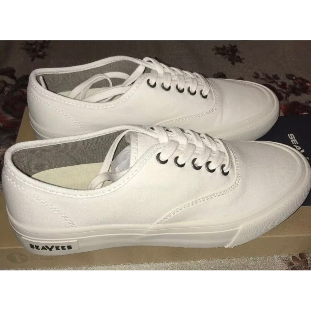 Sea Vees Legend Sneaker Size 7 Bleach Poplin Twill